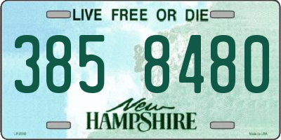 NH license plate 3858480