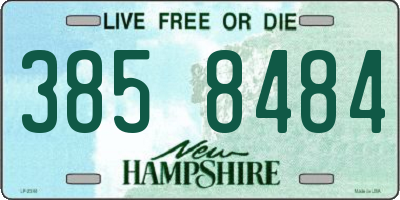 NH license plate 3858484