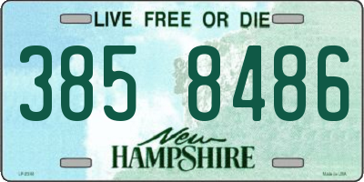 NH license plate 3858486