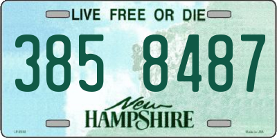 NH license plate 3858487