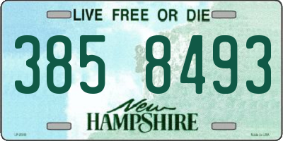 NH license plate 3858493