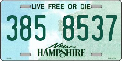 NH license plate 3858537