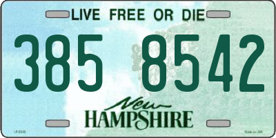 NH license plate 3858542