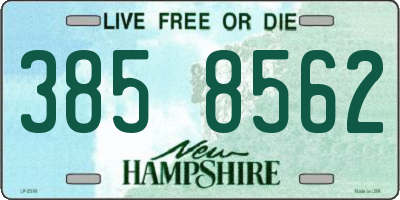 NH license plate 3858562