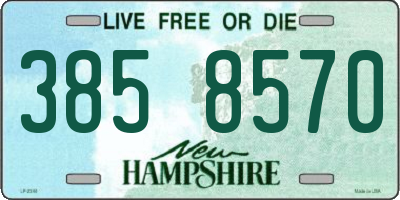 NH license plate 3858570