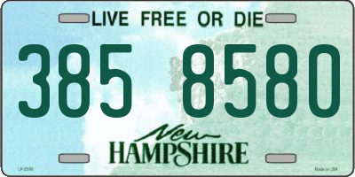 NH license plate 3858580