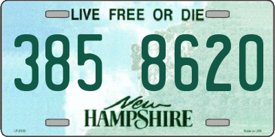 NH license plate 3858620