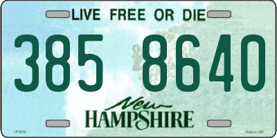 NH license plate 3858640