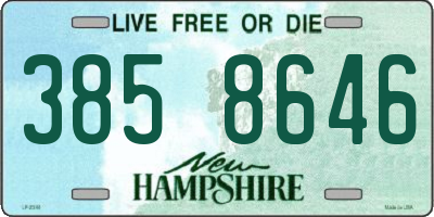 NH license plate 3858646