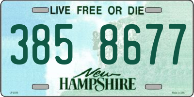 NH license plate 3858677