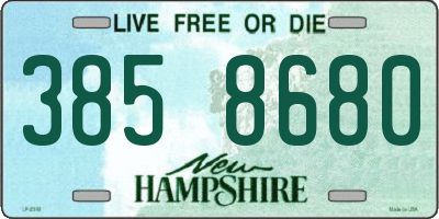 NH license plate 3858680