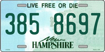 NH license plate 3858697