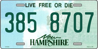 NH license plate 3858707