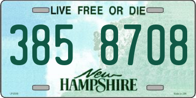 NH license plate 3858708