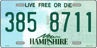NH license plate 3858711