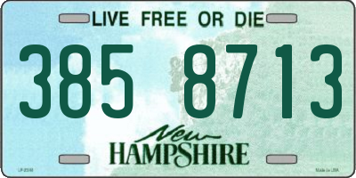 NH license plate 3858713