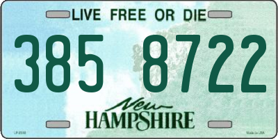 NH license plate 3858722