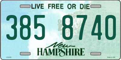 NH license plate 3858740