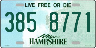 NH license plate 3858771