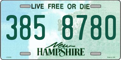 NH license plate 3858780