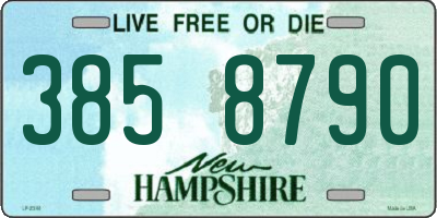 NH license plate 3858790