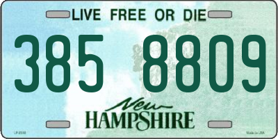 NH license plate 3858809