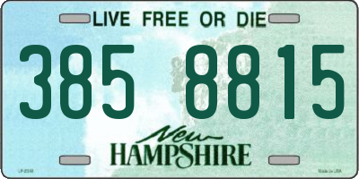NH license plate 3858815