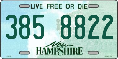 NH license plate 3858822