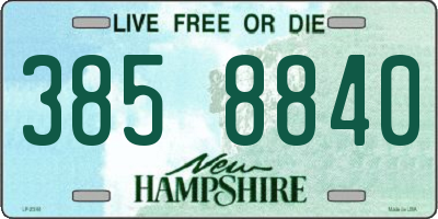 NH license plate 3858840