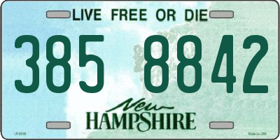 NH license plate 3858842