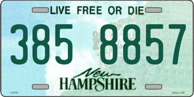 NH license plate 3858857