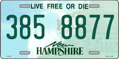 NH license plate 3858877