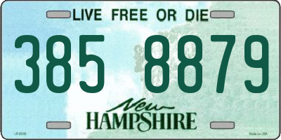 NH license plate 3858879