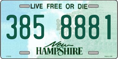 NH license plate 3858881