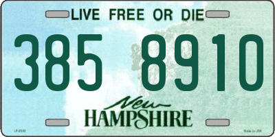 NH license plate 3858910