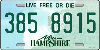 NH license plate 3858915