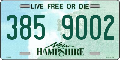 NH license plate 3859002