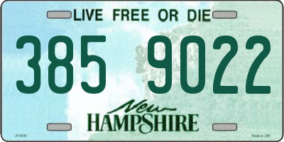 NH license plate 3859022