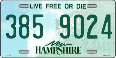 NH license plate 3859024