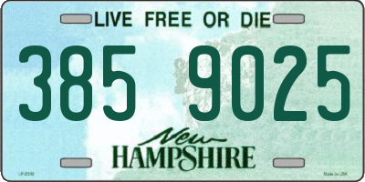 NH license plate 3859025