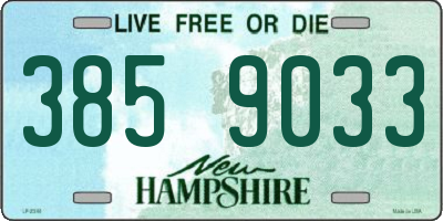 NH license plate 3859033