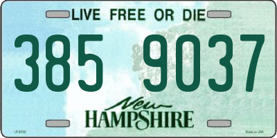 NH license plate 3859037