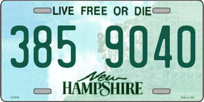 NH license plate 3859040