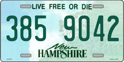 NH license plate 3859042