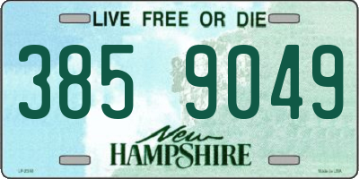 NH license plate 3859049