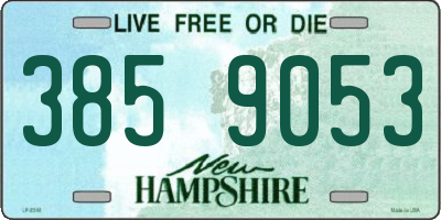 NH license plate 3859053