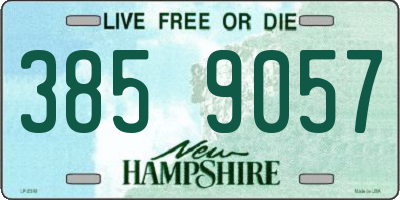 NH license plate 3859057