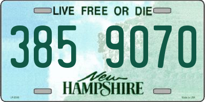 NH license plate 3859070