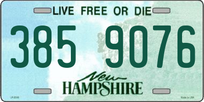 NH license plate 3859076