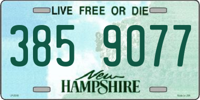 NH license plate 3859077